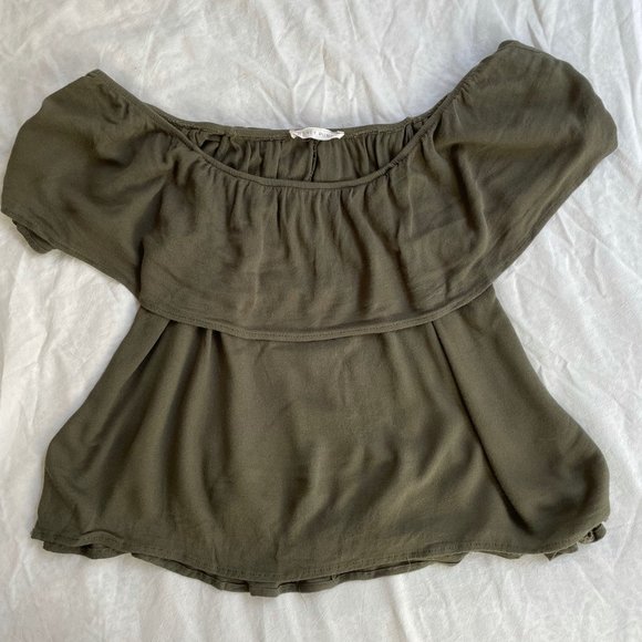 Honey Punch | Off the Shoulder Ruffle Top - Picture 1 of 3